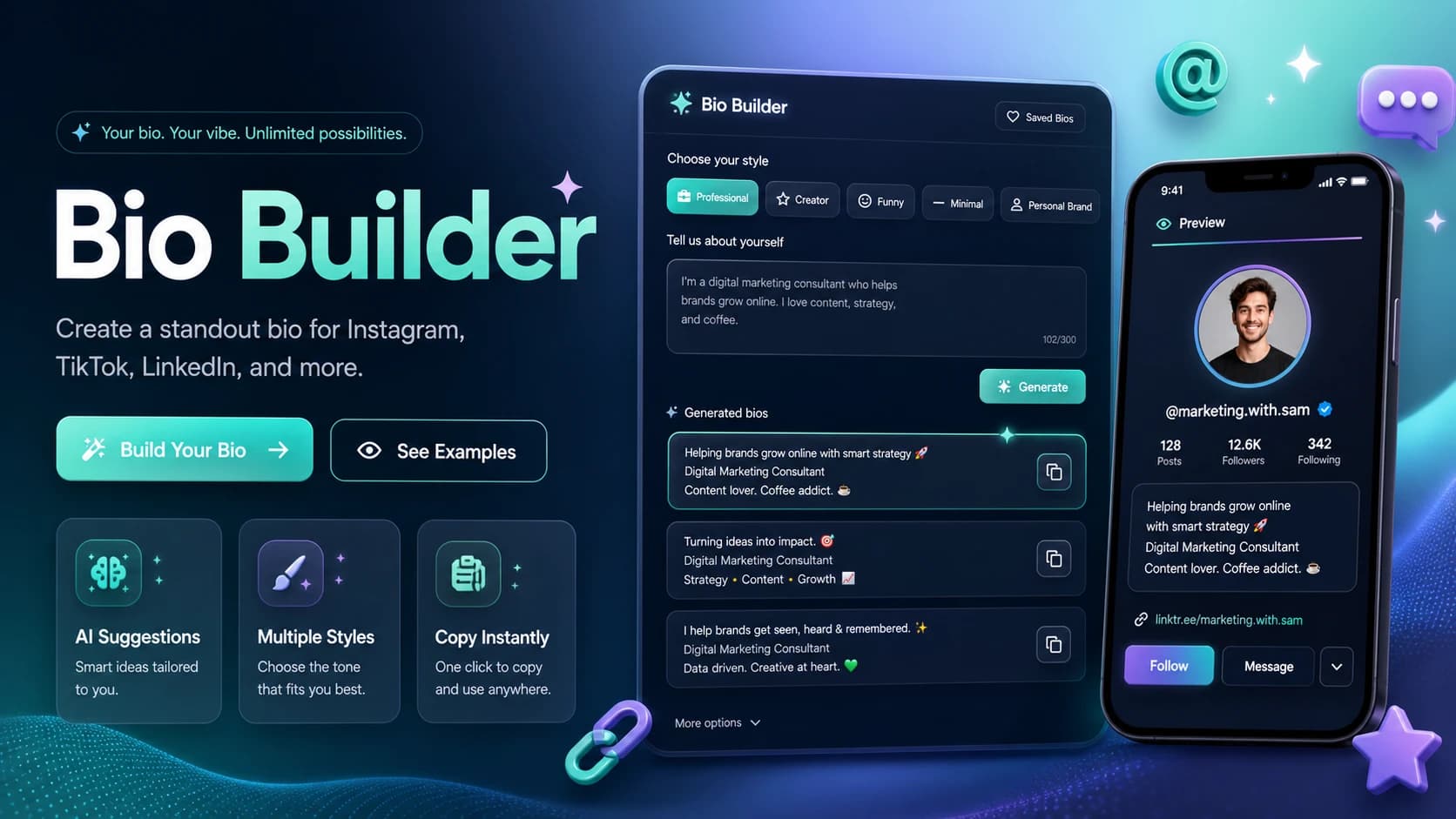 Bio Builder preview image