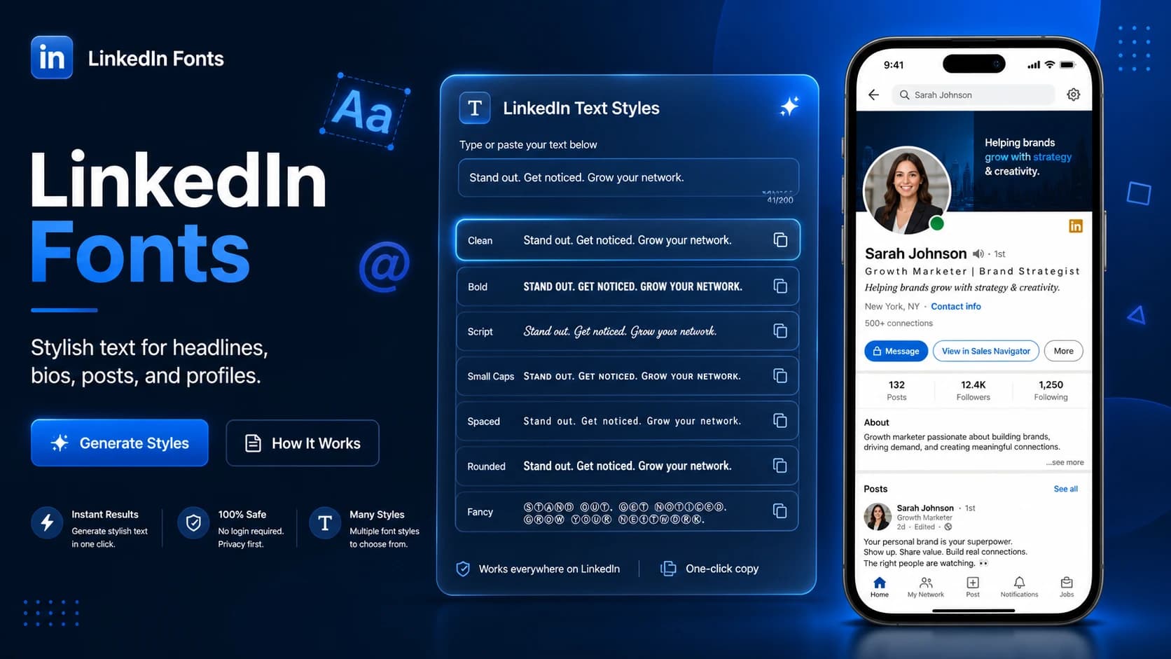 LinkedIn Fonts preview image