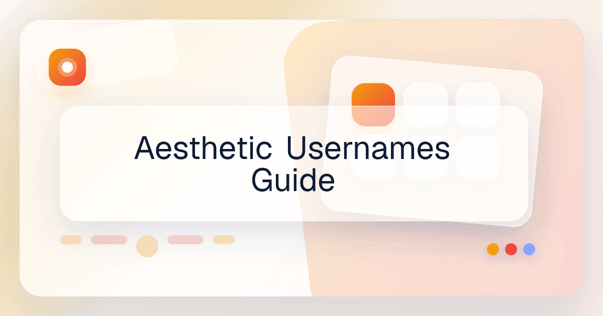 Aesthetic Usernames Guide article preview image