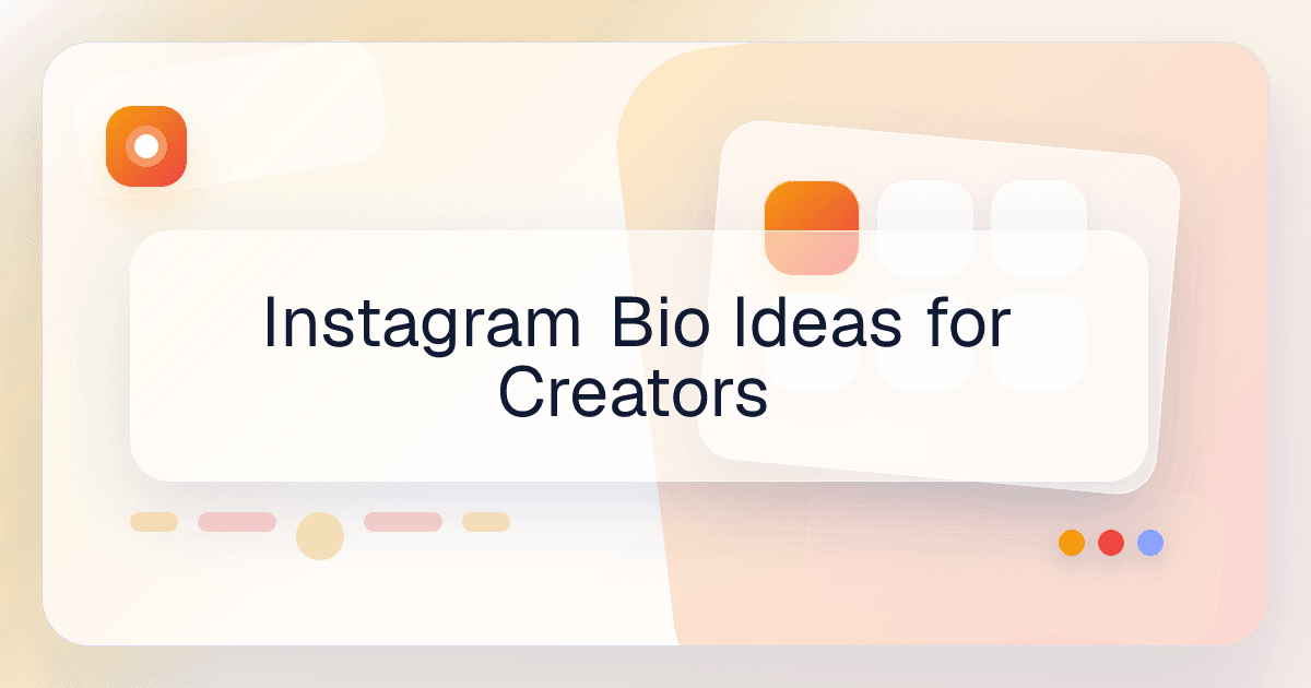 Instagram Bio Ideas for Creators article preview image