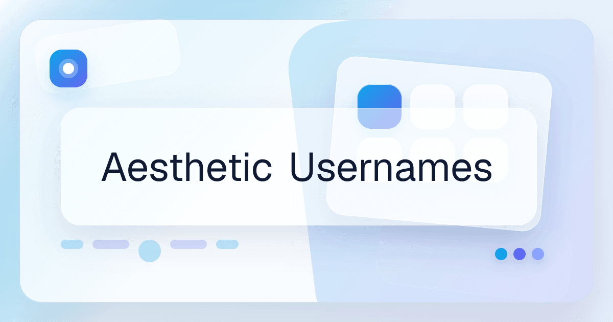 Aesthetic Usernames font use case preview image