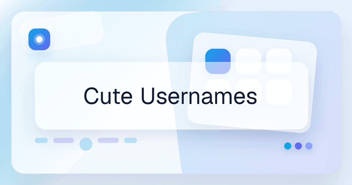 Cute Usernames font use case preview image