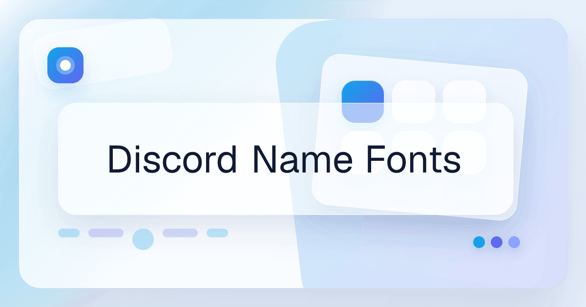 Discord Name Fonts font use case preview image