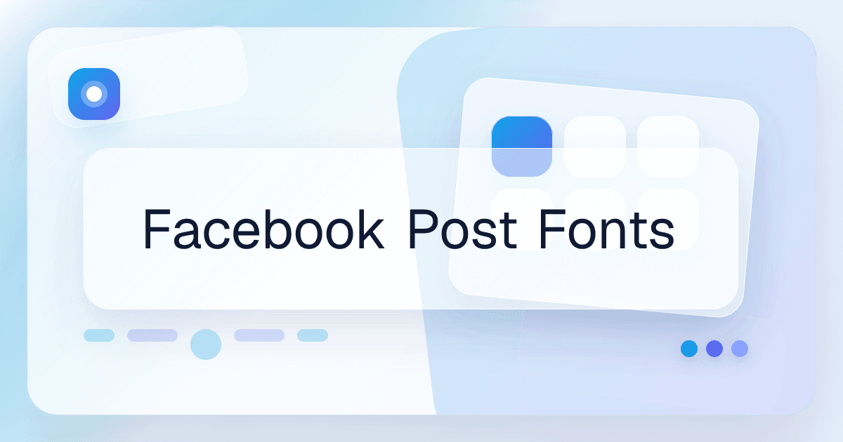 Facebook Post Fonts font use case preview image