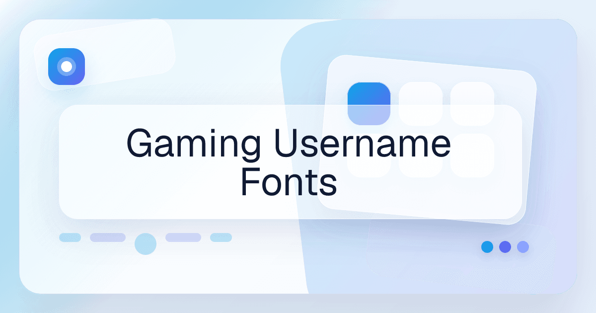 Gaming Username Fonts font use case preview image