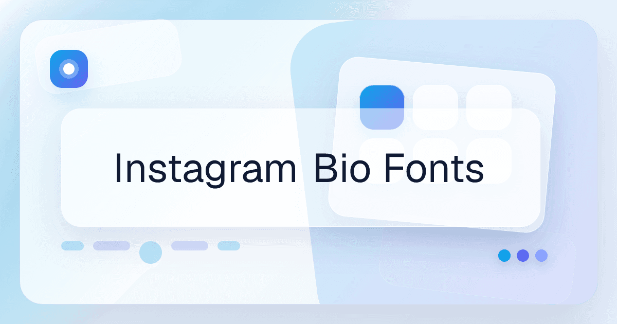 Instagram Bio Fonts font use case preview image