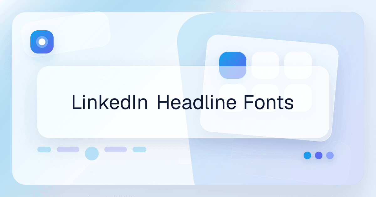 LinkedIn Headline Fonts font use case preview image