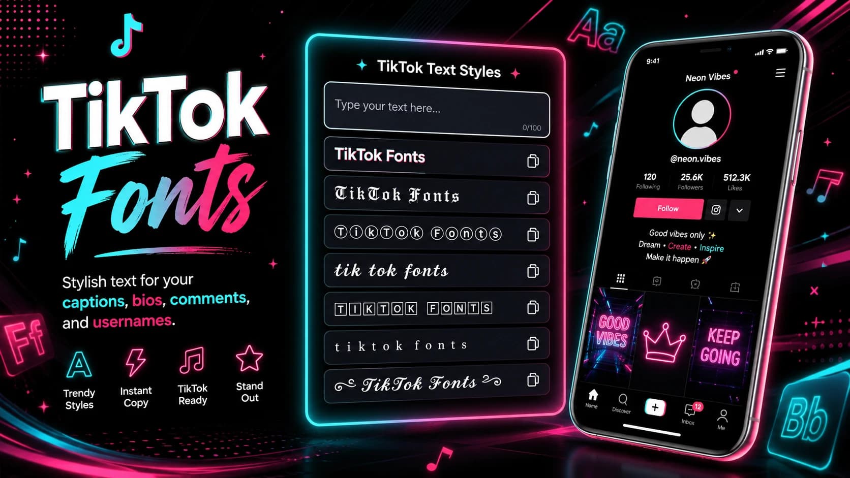 TikTok Fonts preview image