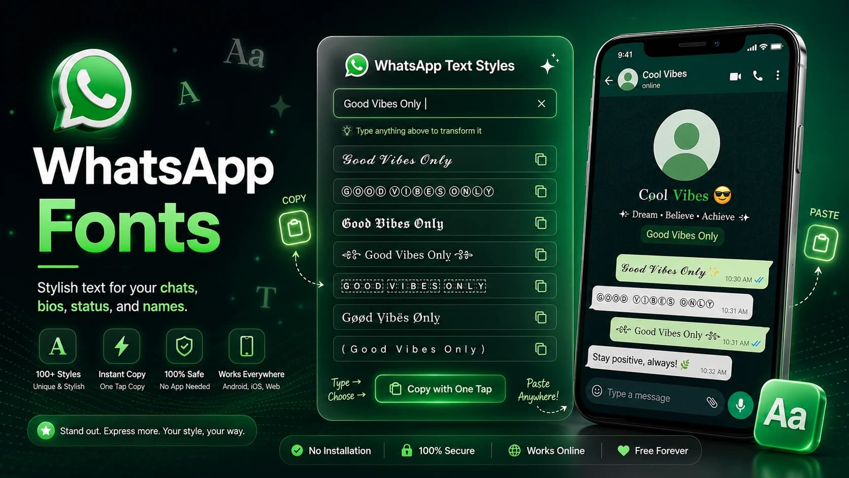 WhatsApp Fonts preview image