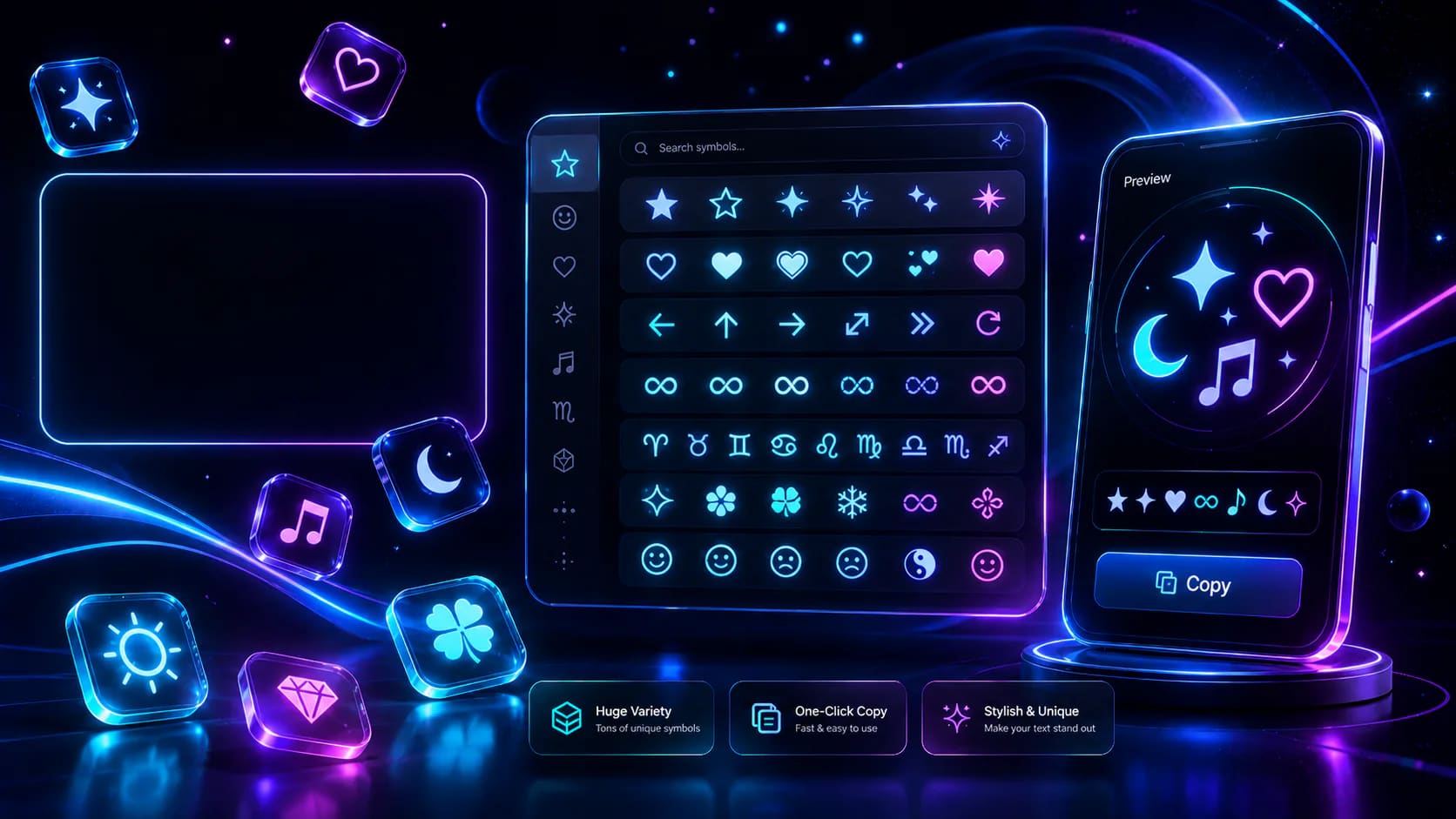Menu symboles preview image
