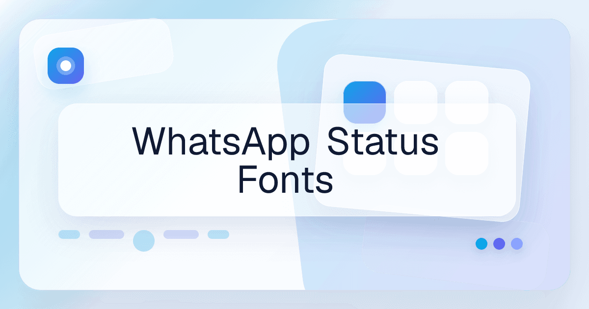 WhatsApp Status Fonts font use case preview image
