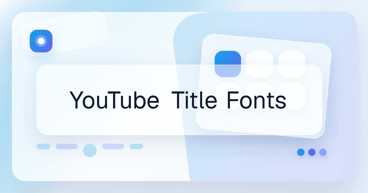 YouTube Title Fonts font use case preview image