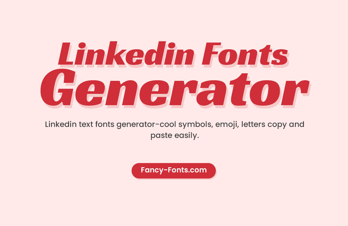 linkedin fonts