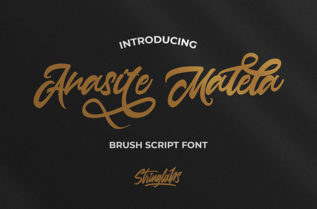 Anasite Malela Script Font