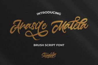 Anasite Malela Script Font