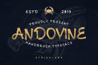 Andovine Handbrush Typeface Font