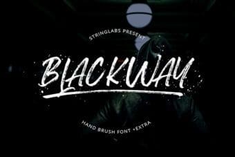 Blackway Handbrush Font