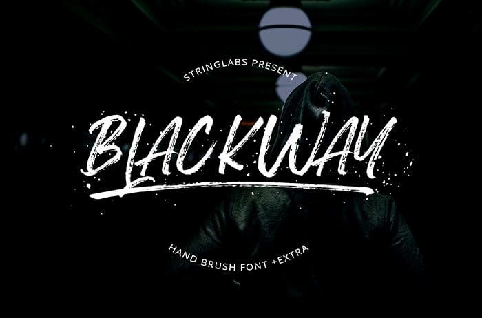 Blackway Handbrush Font