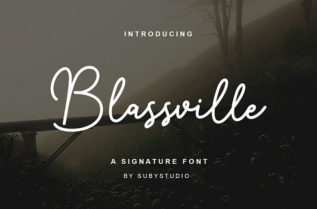 Free Blassville Script Font