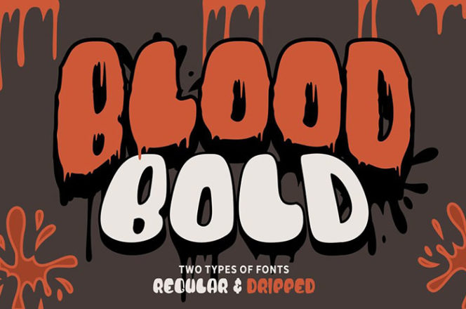 Blood Bold Halloween Display Font