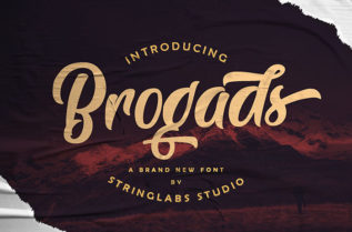 Brogads Bold Retro Font