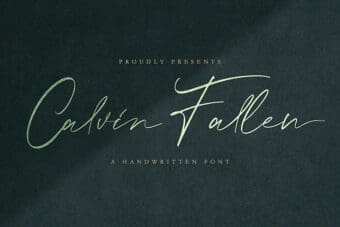 Calvin Fallen Handwritten Font