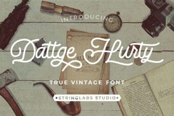 Dattge Hurty Vintage Font