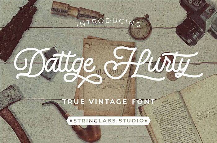 Dattge Hurty Vintage Font