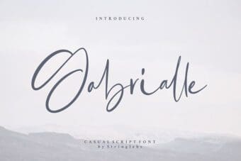 Gabrialle Casual Script Font