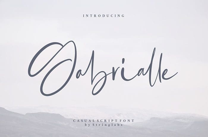 Gabrialle Casual Script Font