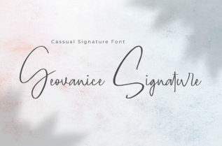 Geovanice Casual Signature Font