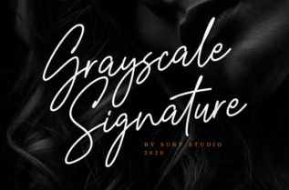 Free Grayscale Handwritten Font