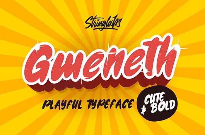 Gweneth Playful Display Font