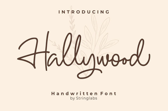 Hallywood Handwritten Script Font