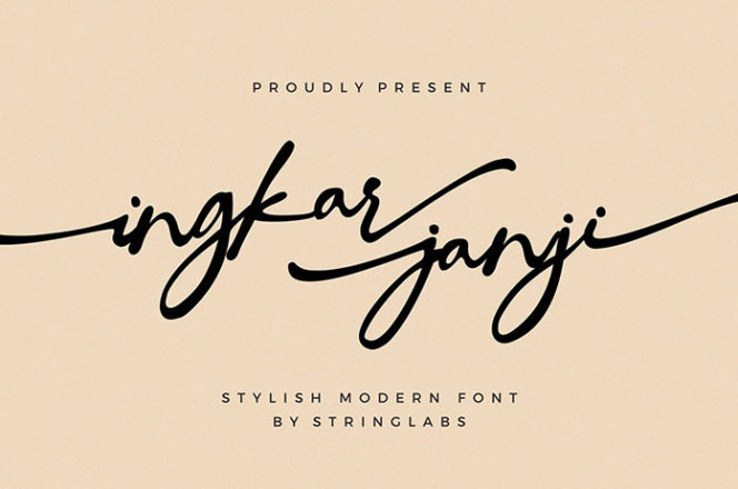 Ingkar Janji Script Font