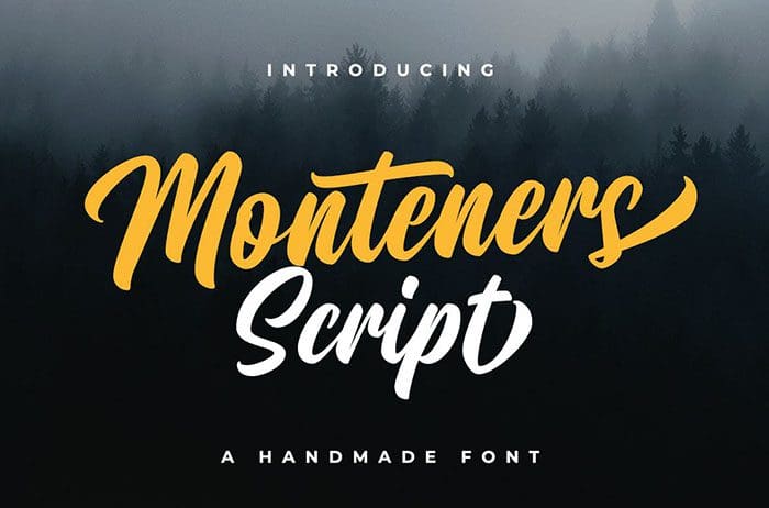 Monteners Script Font