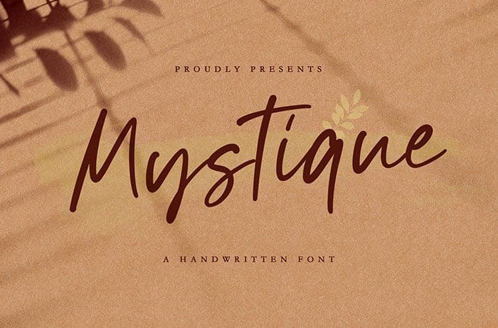 Mystique Luxury Handwritten Font