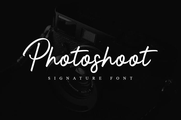 Photoshoot Script Font