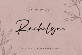 Rachelyne Modern Calligraphy Font