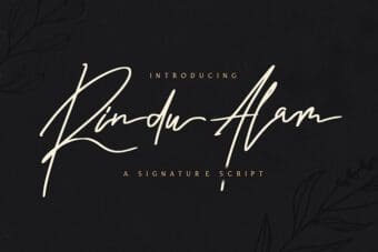 Rindu Alam Signature Font
