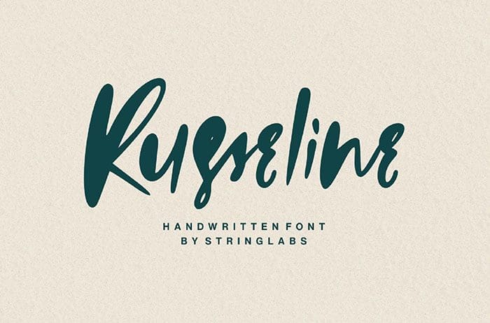 Russeline Handwritten Font