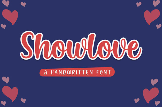 Free Showlove Handwritten Font