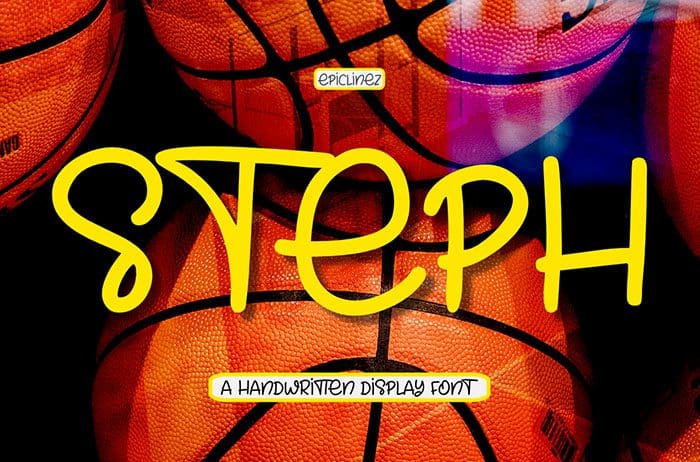 Steph Handwritten Display Font