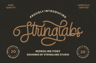 StringLabs Monoline Retro Font