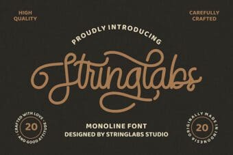 StringLabs Monoline Retro Font
