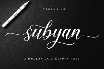 Subyan Script Font