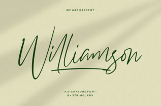 Williamson Luxury Signature Font