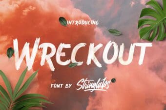 Wreckout Decorative Brush Font