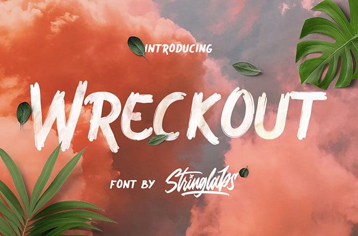 Wreckout Decorative Brush Font