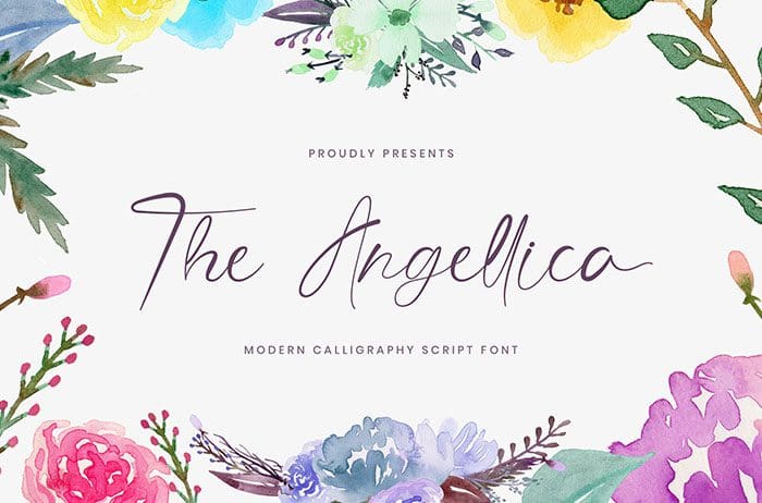 Angellica Modern Calligraphy Font